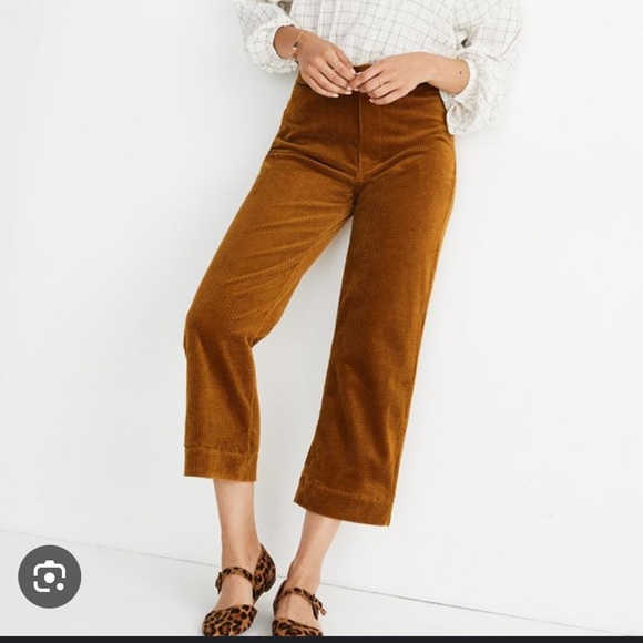 Madewell Slim Emmett Wide Leg Pant Egyptian Gold size 25. Excellent condition. - Picture 1 of 14